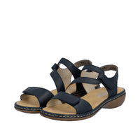 Rieker Regina 659C7-16 Blue Sandals