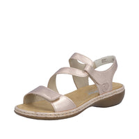 Rieker Regina 659C7-89 Metallic Sandals