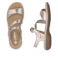 Rieker Regina 659C7-89 Metallic Sandals
