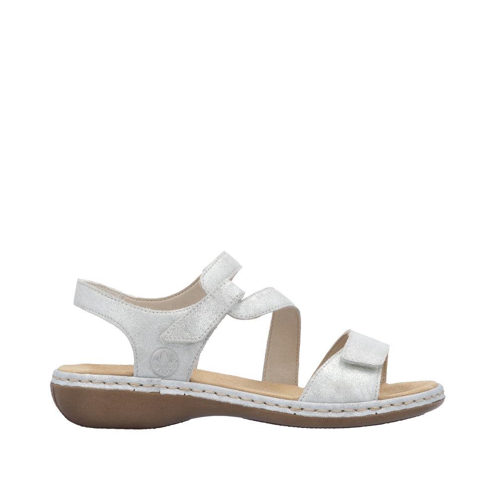 Rieker 659C7-93 Silver/Platinum Sandals