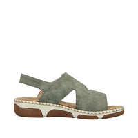 Rieker Rachel 66280-52 Green Wide Sandals