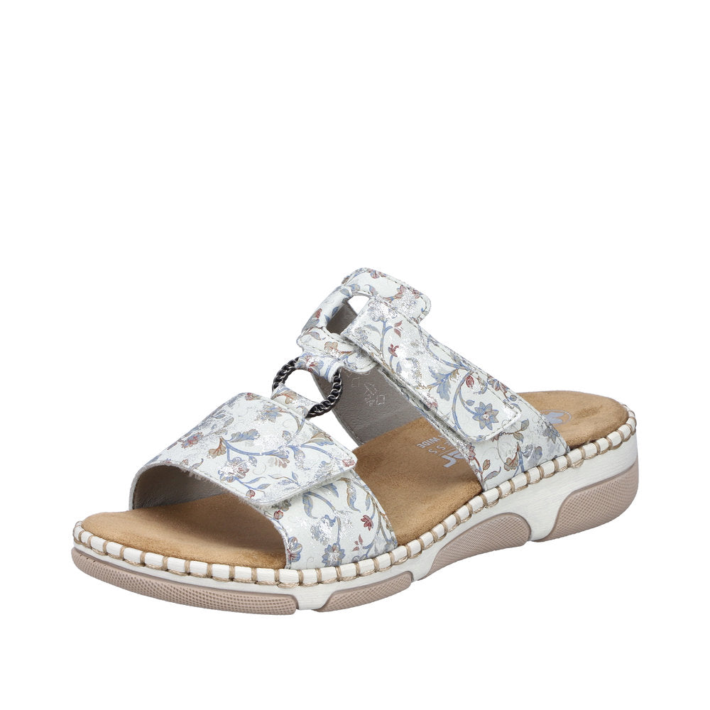 Rieker Rachel 66292-90 Metallic Wide Sandals