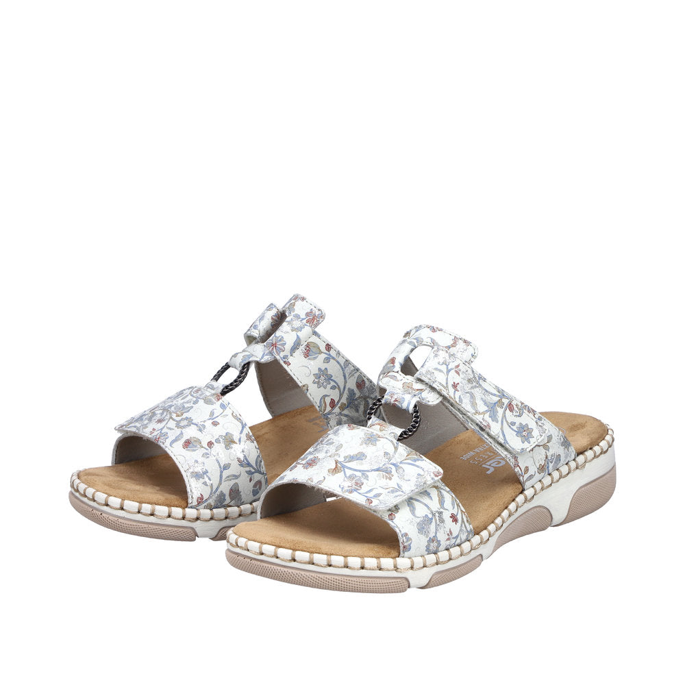 Rieker Rachel 66292-90 Metallic Wide Sandals