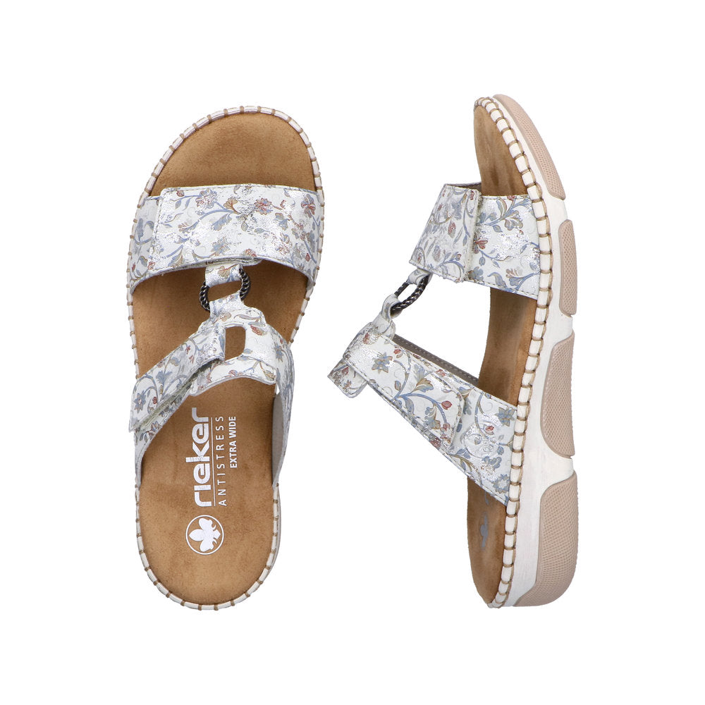 Rieker Rachel 66292-90 Metallic Wide Sandals