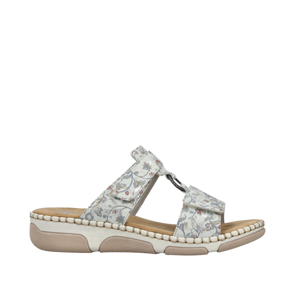 Rieker Rachel 66292-90 Metallic Wide Sandals