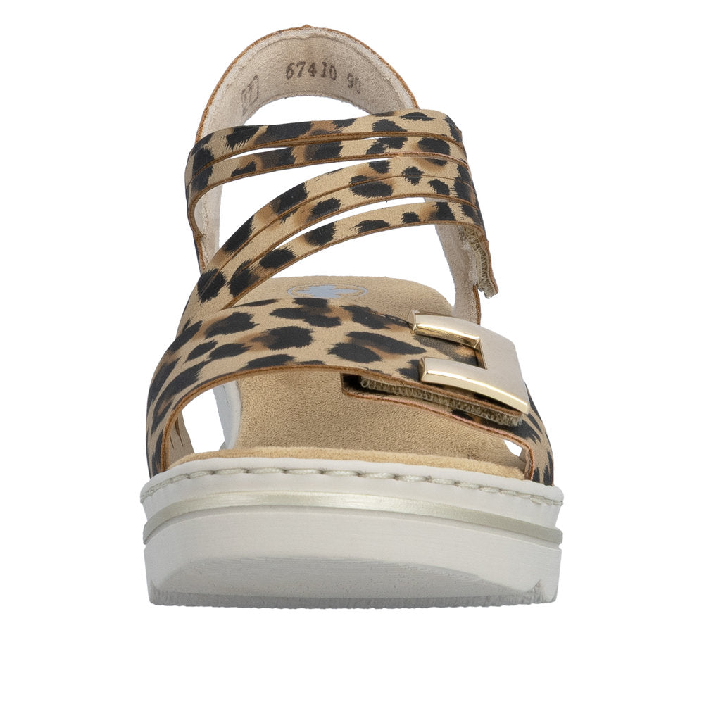 Rieker Rose 67410-90 Metallic Sandals