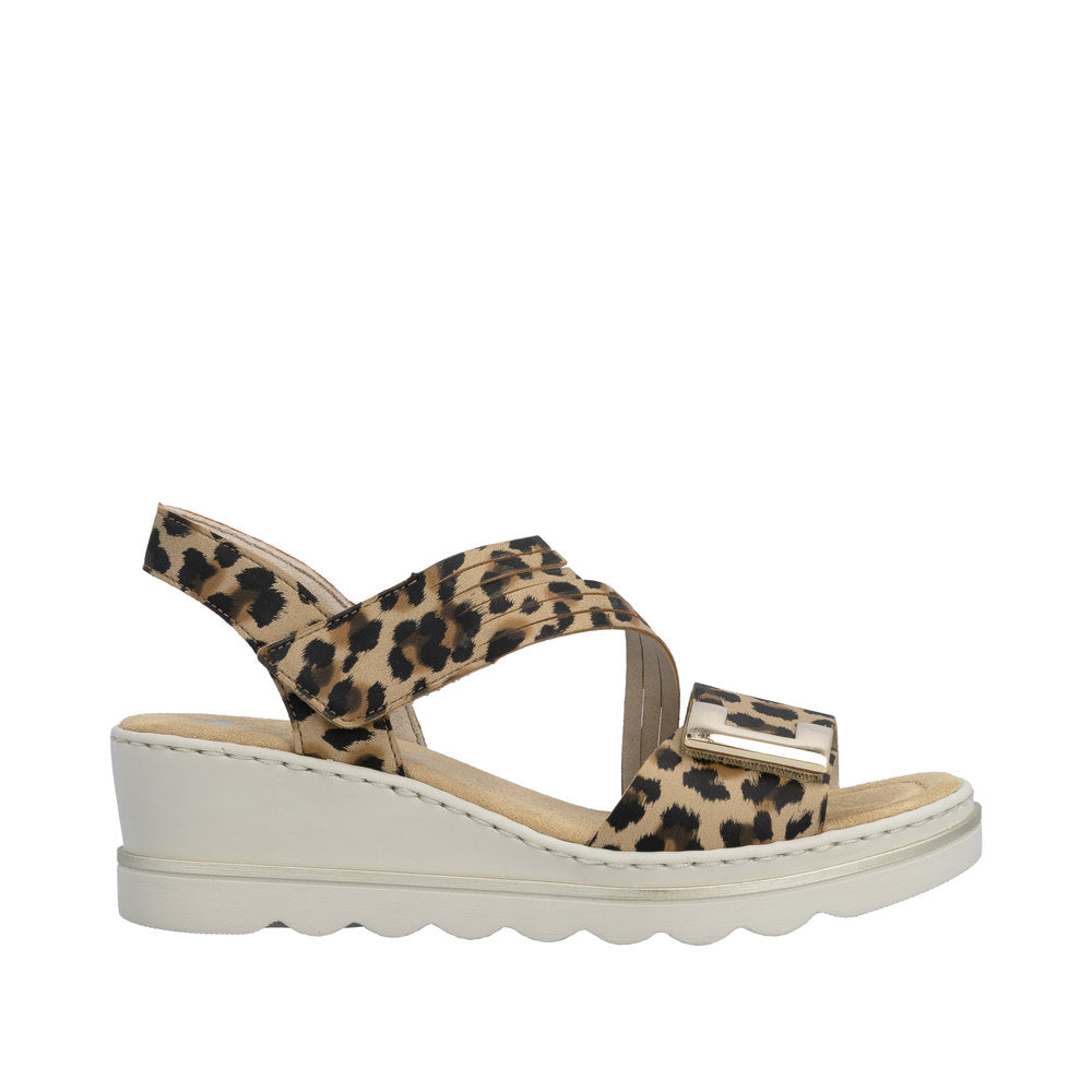 Rieker Rose 67410-90 Metallic Sandals