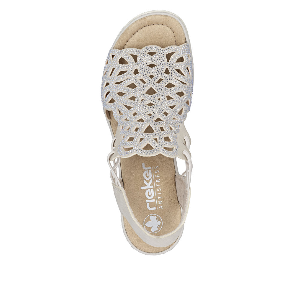 Rieker Rose 67465-62 Beige Sandals