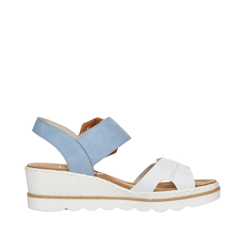 Rieker 67476-10 Blue Combination Sandals