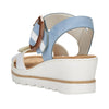Rieker 67476-10 Blue Combination Sandals
