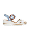 Rieker 67476-10 Blue Combination Sandals