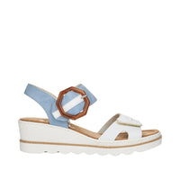 Rieker 67476-10 Blue Combination Sandals