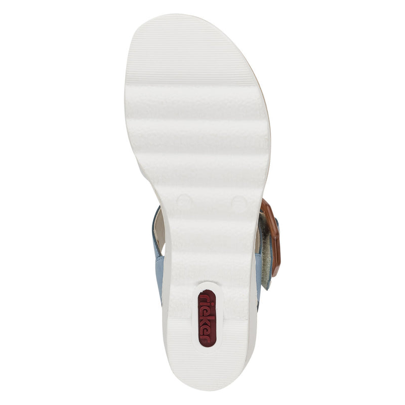Rieker 67476-10 Blue Combination Sandals