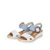 Rieker 67476-10 Blue Combination Sandals