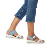 Rieker 67476-10 Blue Combination Sandals