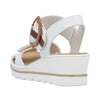 Rieker 67476-83 White Combination Sandals