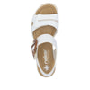 Rieker 67476-83 White Combination Sandals