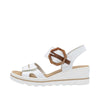 Rieker 67476-83 White Combination Sandals