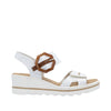 Rieker 67476-83 White Combination Sandals
