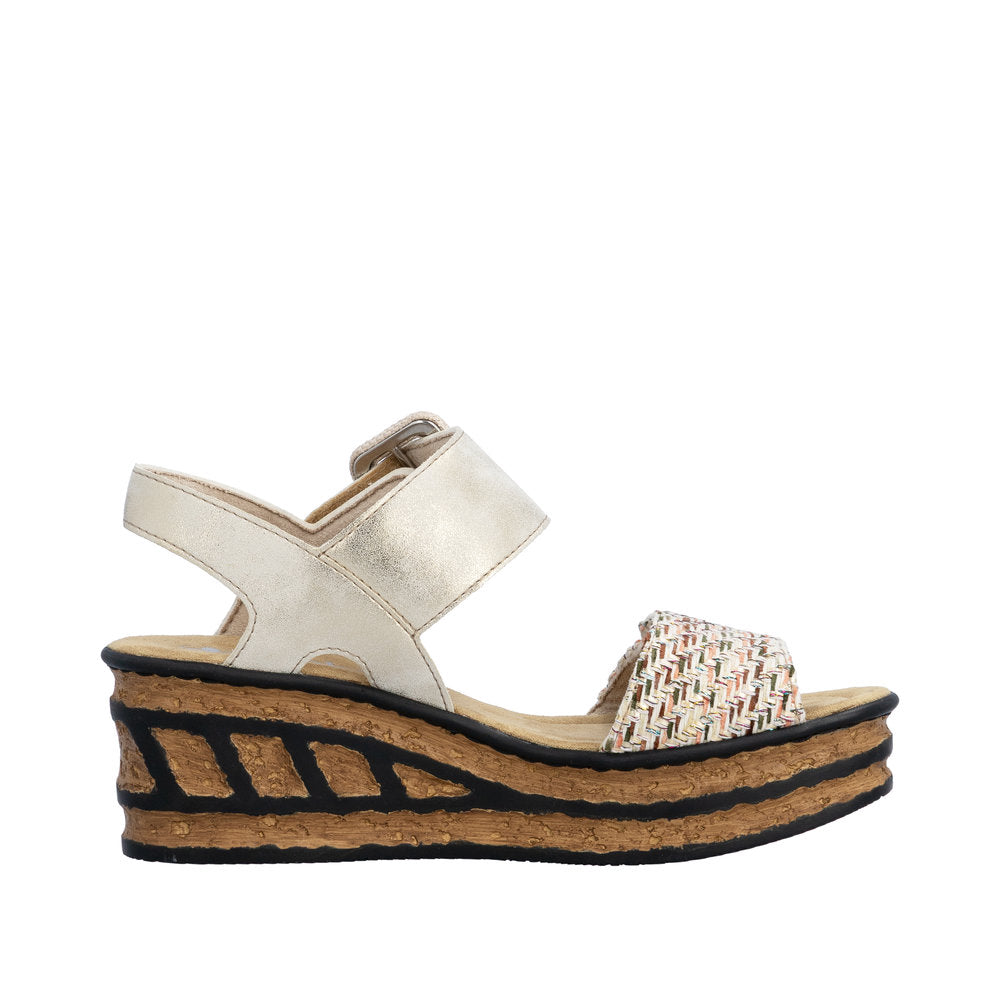 Rieker Rose 68172-60 Beige Sandals