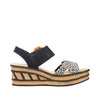 Rieker 68176-00 Black Combination Sandals