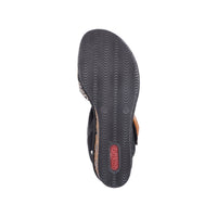 Rieker 68176-00 Black Combination Sandals