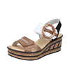 Rieker 68176-64 Beige Combination Sandals