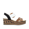 Rieker 68176-64 Beige Combination Sandals
