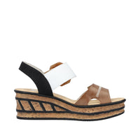 Rieker 68176-64 Beige Combination Sandals
