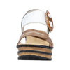 Rieker 68176-64 Beige Combination Sandals