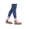 Rieker 68176-64 Beige Combination Sandals