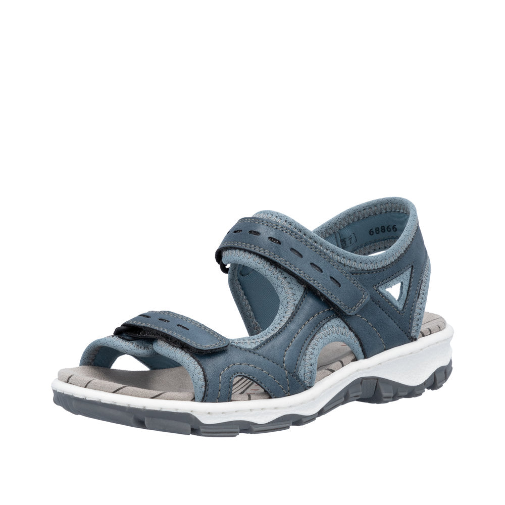Rieker Clara 68866-12 Petrol Sandals