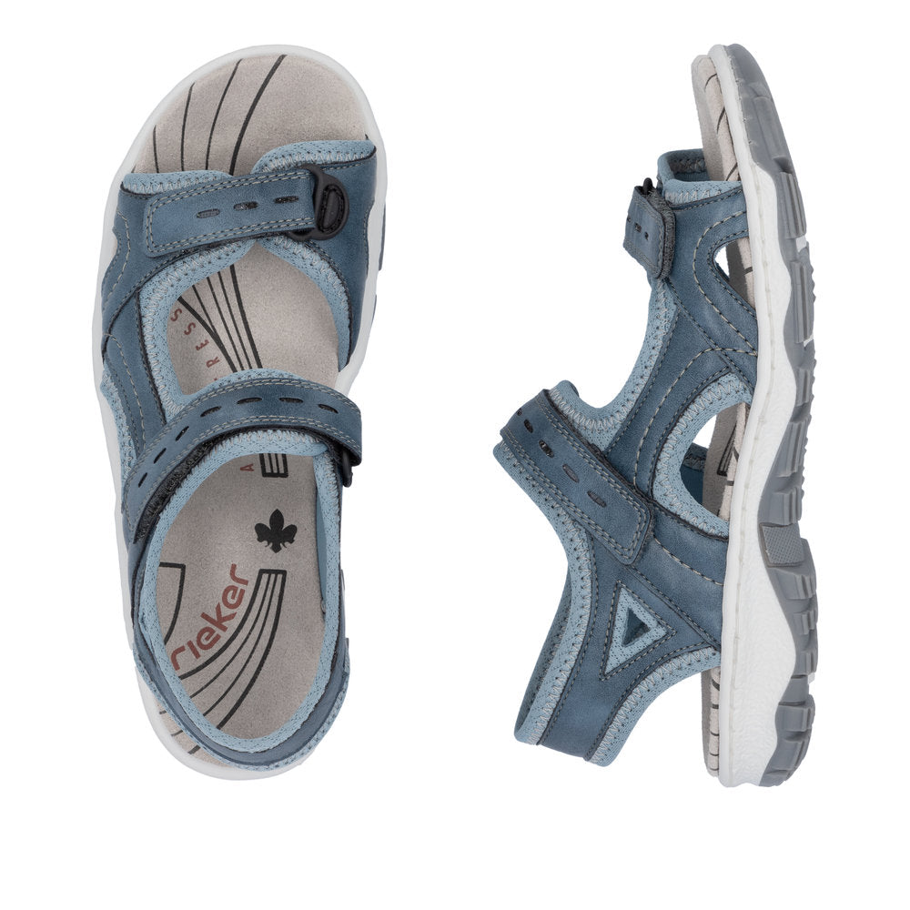 Rieker Clara 68866-12 Petrol Sandals