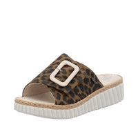 Rieker 69253-92 Leopard Print Mules