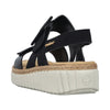 Rieker 69260-00 Black Sandals