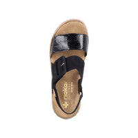 Rieker 69260-00 Black Sandals