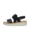 Rieker 69260-00 Black Sandals