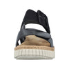 Rieker 69260-00 Black Sandals