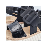 Rieker 69260-00 Black Sandals