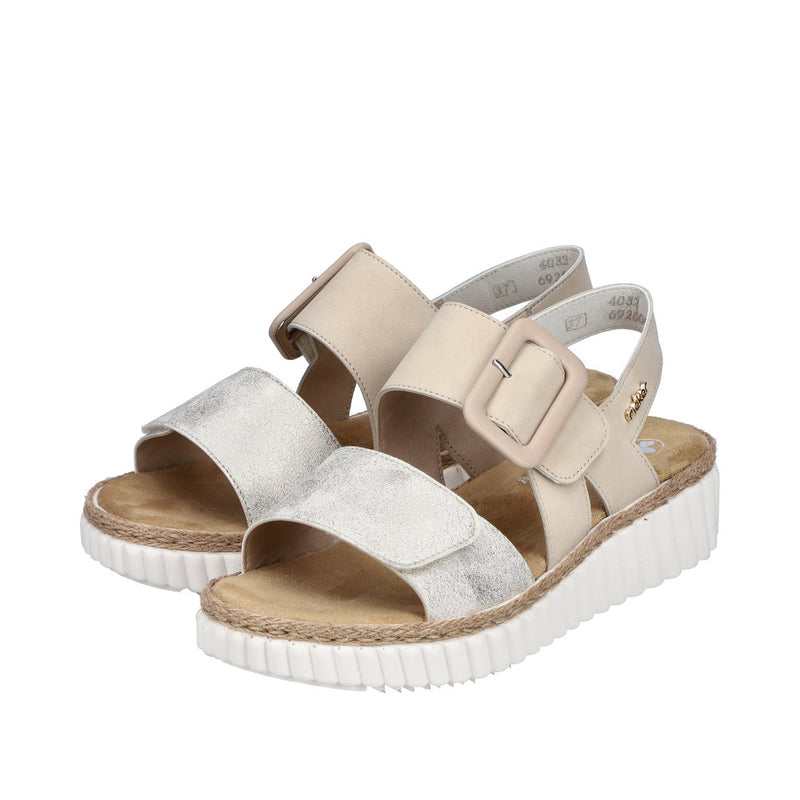 Rieker 69260-60 Beige Sandals
