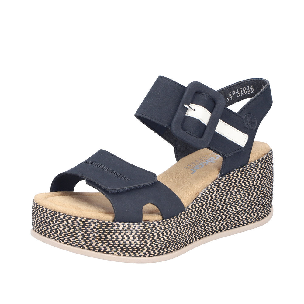 Rieker Rose 69450-14 Navy Sandals