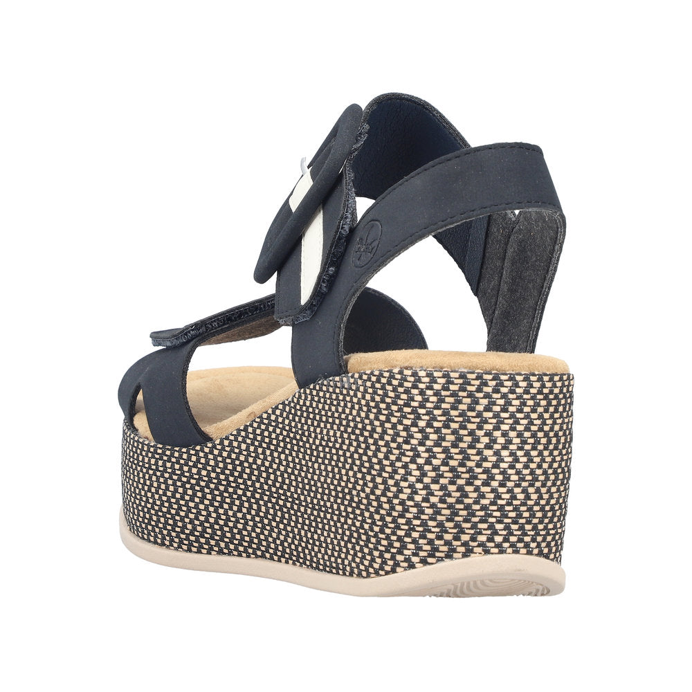 Rieker Rose 69450-14 Navy Sandals