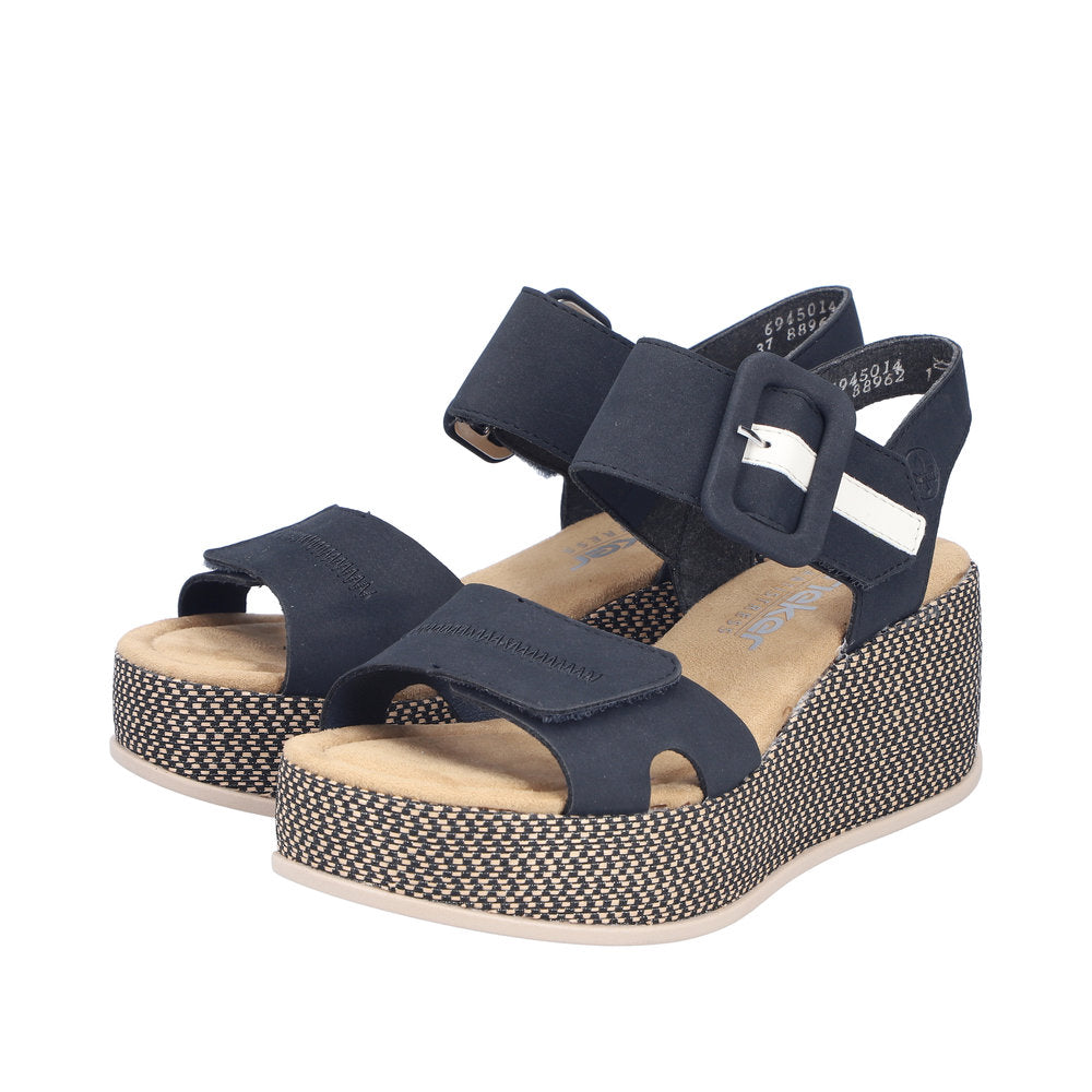 Rieker Rose 69450-14 Navy Sandals