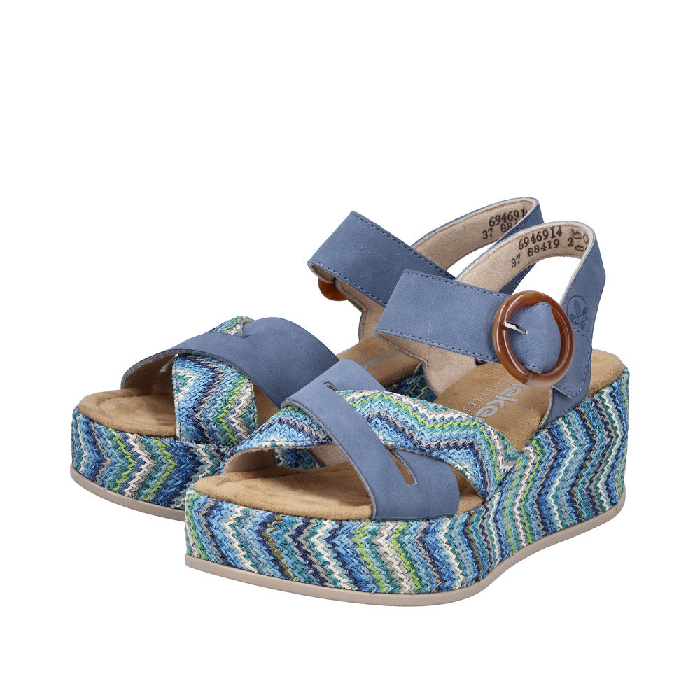 Rieker Rose 69469-14 Navy Sandals