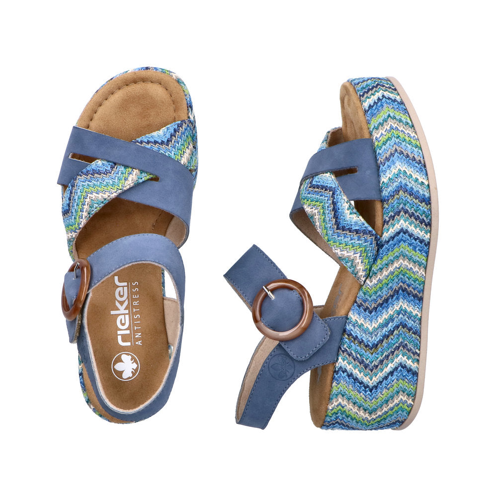 Rieker Rose 69469-14 Navy Sandals