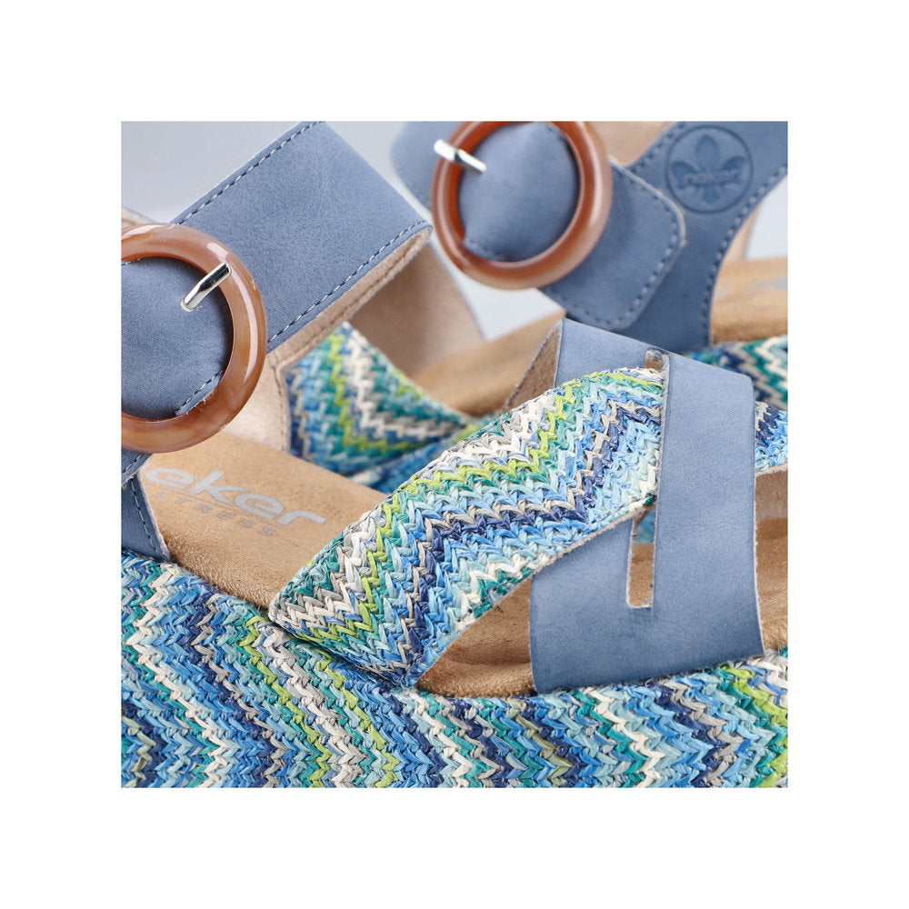 Rieker Rose 69469-14 Navy Sandals