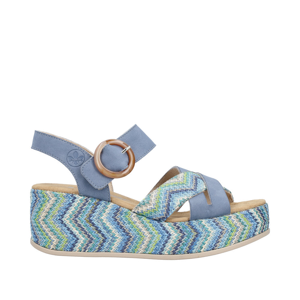 Rieker Rose 69469-14 Navy Sandals