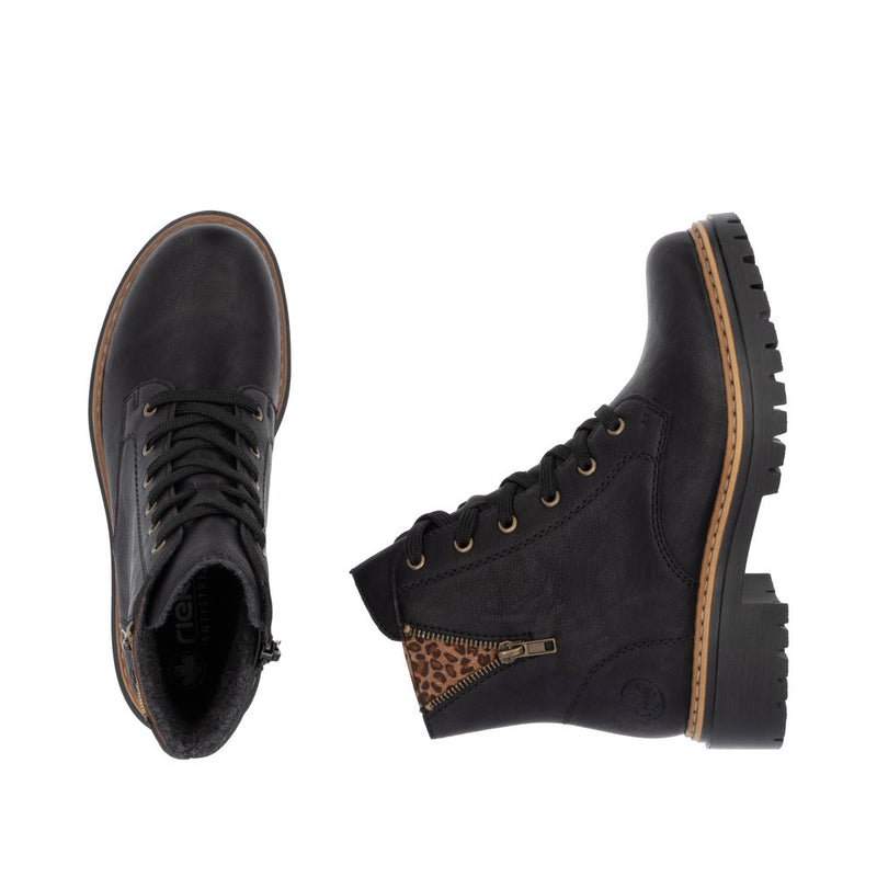 Rieker 72617-00 Womens Black Boots
