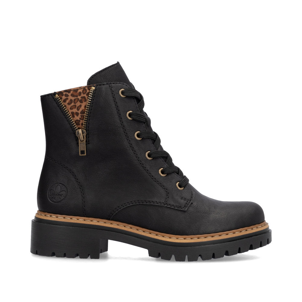 Rieker 72617-00 Womens Black Boots