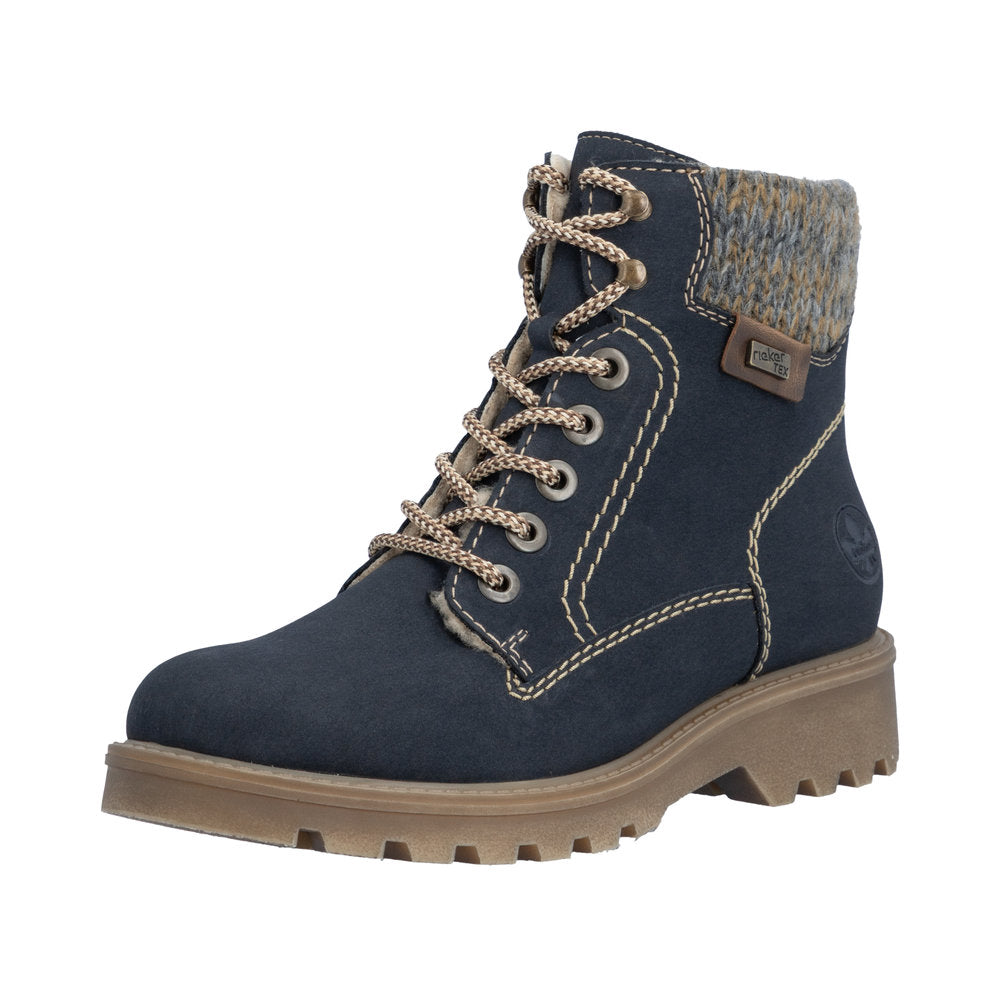 Rieker Sabrina 73220-14 Blue Boots